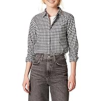 Women's Classic-Fit Long-Sleeve Button-Down Poplin Shirt