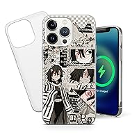 Anime Phone Case Manga Cover for iPhone 13 Pro, 12 Pro, 11 Pro, XR, XS, SE, 8, 7, 6 for Samsung A12, S20, S21, A40, A71, A51, for Huawei P20, P30 Lite AP007_4 Multicolor