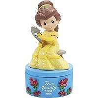 Precious Moments Princess Belle Jewelry Box | Disney Beast True Beauty Belle Resin Covered Box | Collectible Disney Décor | Beauty and The Beast Figurine