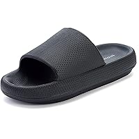 BRONAX Pillow Slippers for Women and Men | House Slides Shower Sandals | Cushioned Thick Sole