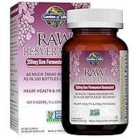 Heart Resveratrol Supplement - Raw Whole Food Antioxidant Formula for Heart Health, 60 Capsules