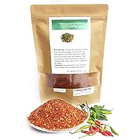 red hot Thai bird's eye chili powder very hot good taste resealable bag 4.0 ounces