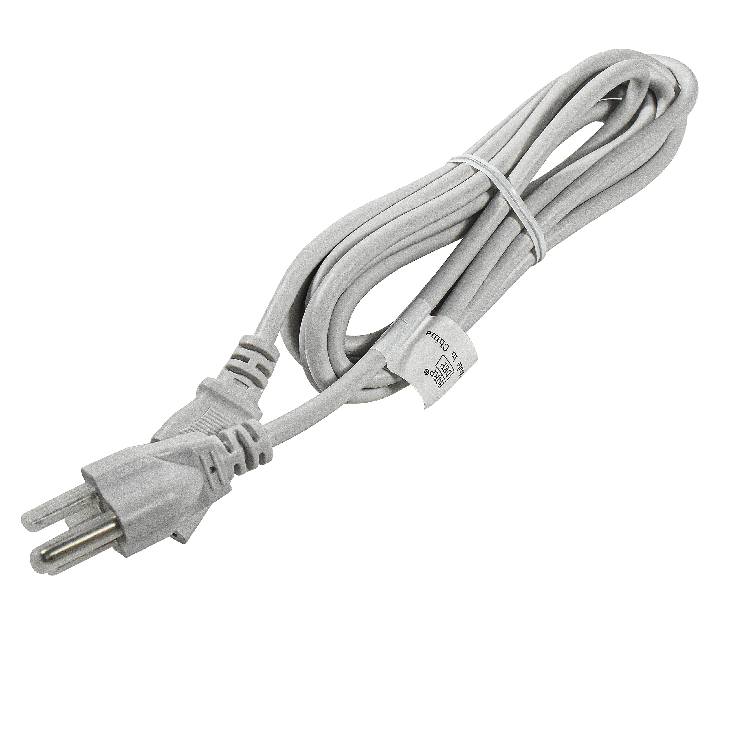 HQRP 10ft AC Power Cord fits Brother MFC-7820N MFC-7840W MFC-8220 MFC-8480DN MFC-8640D MFC-8660DN Copier Mains Cable White, UL Listed