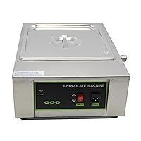 D2002-1 Commercial Digital Display Electric Stainless Steel 1 pots Chocolate Melting Machine Furnace Pot (110V)