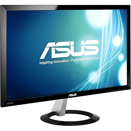 ASUS 23-inch Full HD Wide-Screen Gaming Monitor [VX238H] 1080p, 1ms Rapid Response Time, Dual HDMI, Built in Speakers, Low Blue Light, Flicker Free, EyeCare