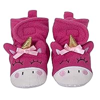 Cozy Fleece Baby Booties- Sherpa Baby Crib Booties Soft Soled Winter Shoes Unisex Fleece Booties Baby Boy, Baby Girl 0-6 Months