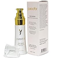 PURA D'OR Face Serum Collagen Whitening Moisturizer (30mL) - Whitens & Brightens Skin For Radiant, Firmer, Sharper Looking Complexion, Reduces the Appearance of Fine Lines & Wrinkles - For Face & Neck