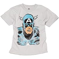 Marvel Boys' Captain America Face T-Shirt