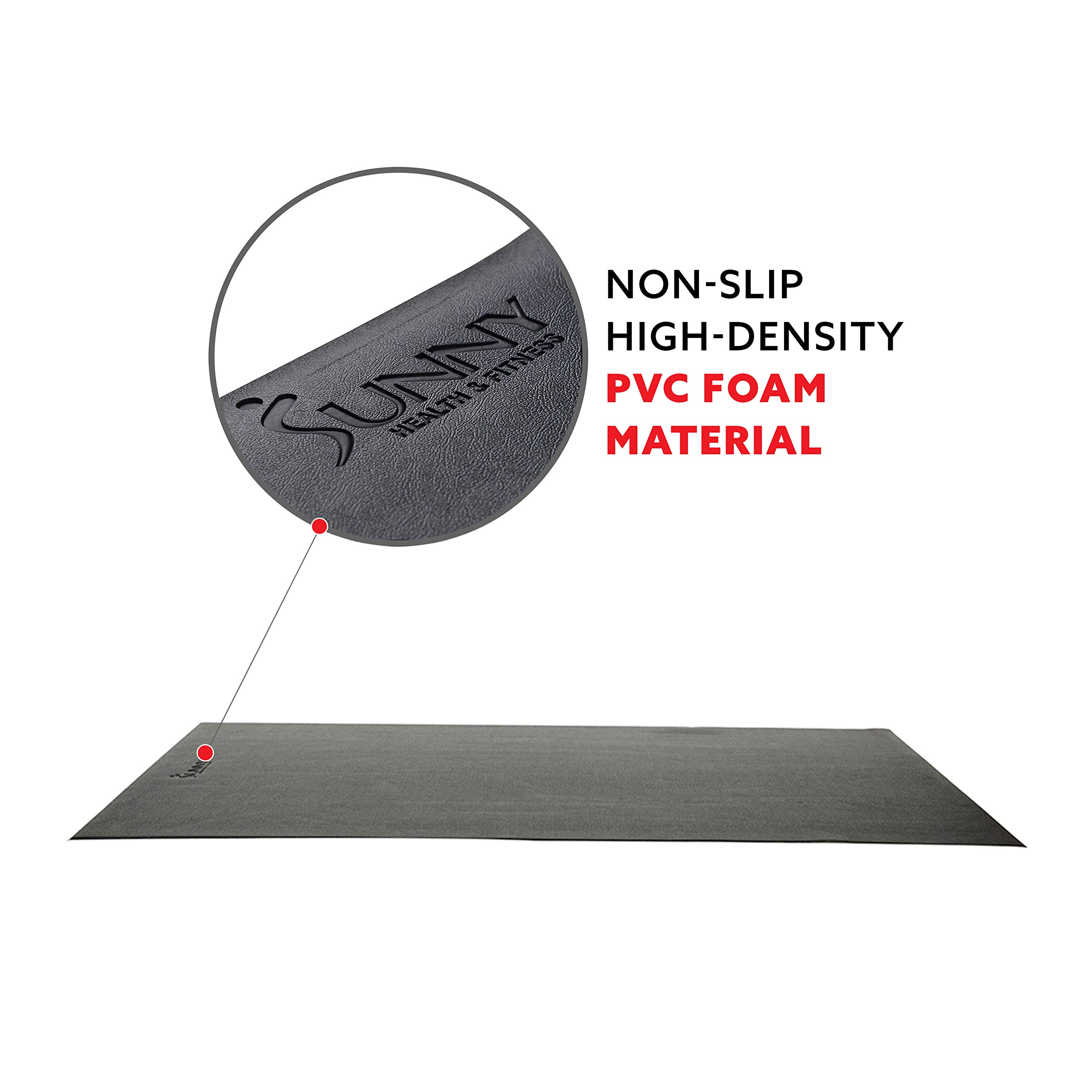 Sunny Health & Fitness Home Gym Foam Floor Protector Mat for Fitness & Exercise Equipment - Available in 4 Size Options