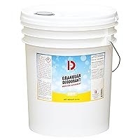 Big D 151 Granular Deodorant Moisture Absorbent, Lemon Fragrance, 25 lb Container - Absorbs Accidental Spills for Easy Clean-up - Ideal for use in Garbage dumpsters, Trash cans, kennels