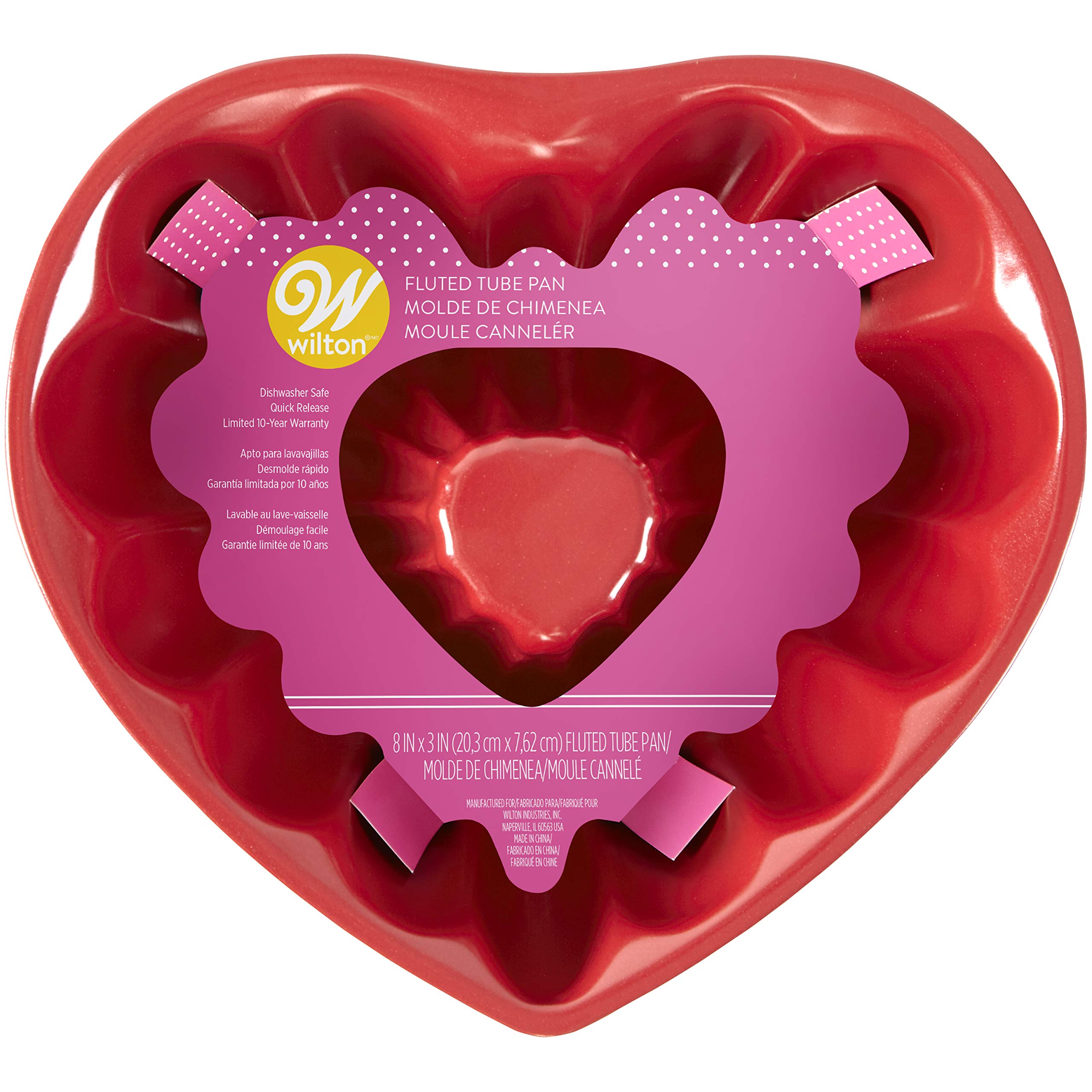 Healux Heart Shape Silicone Cake mould - 8 Inches - Healux