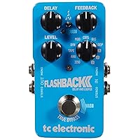 TC Electronic FLASHBACK 2 DELAY Legendary Delay Pedal with Groundbreaking MASH Footswitch, Crystal Delay Effect and Built-In TonePrint Technology, Blue