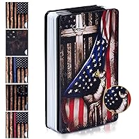 Minimalist Wallet for Men RFID Slim Blocking Wallet, Christian Aluminum Wallet for Men, Slim Tactical Wallet with Money Clip and Credit Card Holder, Holds 12 Cards Plus Cash