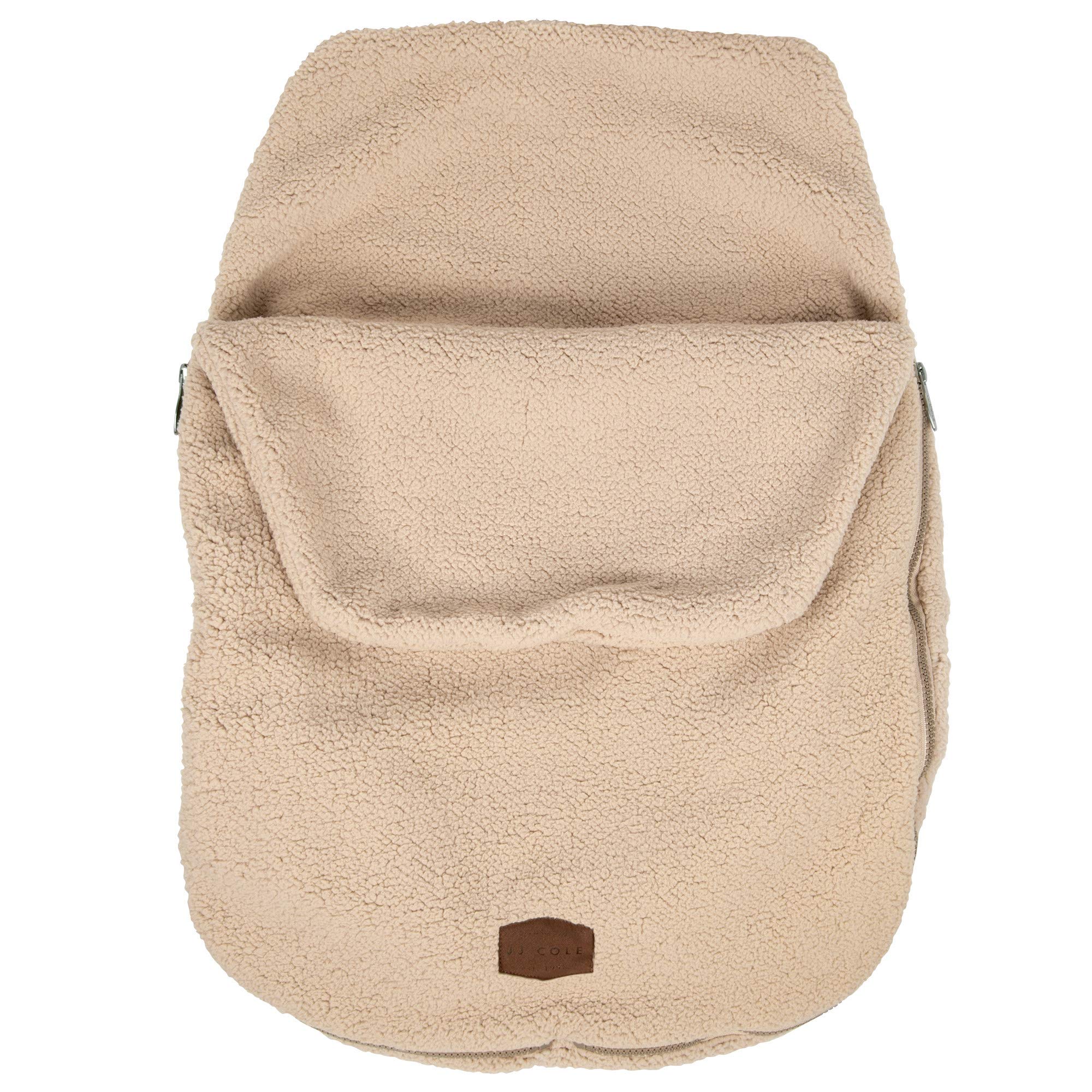 JJ Cole Bundle Me Winter Baby Car Seat Cover and Bunting Bag — Original — Sherpa — Sherpa Lined Baby Carrier Cover — Winter Baby Essentials