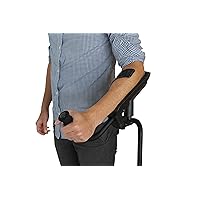 KMINA PRO - Forearm Crutches for Adults (x1 Unit, Left Forearm Crutch), Hands Free Crutch, Adult Crutches Adjustable, Ergonomic Crutches, Arm Crutches, Alternative Crutches - Made in Europe