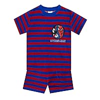 Marvel T-shirt and Shorts | Boys Spiderman Clothing Set | Kids Spider Man Shirt and Short Multicolored 6