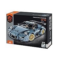 STEM Mechanical Transmission Engineering Building Toy, 1:14 Scale Super car Blocks Take Apart Toy, 1221 Pcs DIY Building Kit, Learning Engineering Construction Toys