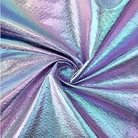 SUPERFINDINGS 53.94 inch Iridescent Fabric Shimmer Sewing Crafting Holograhic Fabric Costume Stage Perfomance Fabric for Clothing Patchwork Sewing Art