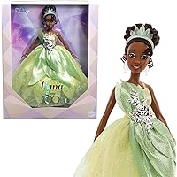 Disney Toys, Collector Tiana Doll to Celebrate Disney 100 Years of Wonder, Inspired by Disney Movie, Gifts for Kids and Collectors