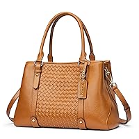 Kattee Women Soft Genuine Leather Satchel Bags Top Handle Crossbody Purses and Handbags Totes Shoulder Hobo