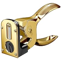 Black and 23kt Gold Plated Cigar Cutter M-765LN