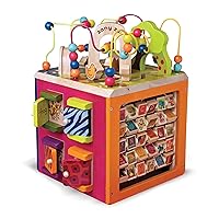 B. toys - Zany Zoo - Wooden Activity Cube - Educational Toys - Wooden Toys for Toddlers, Kids - 1 Year +