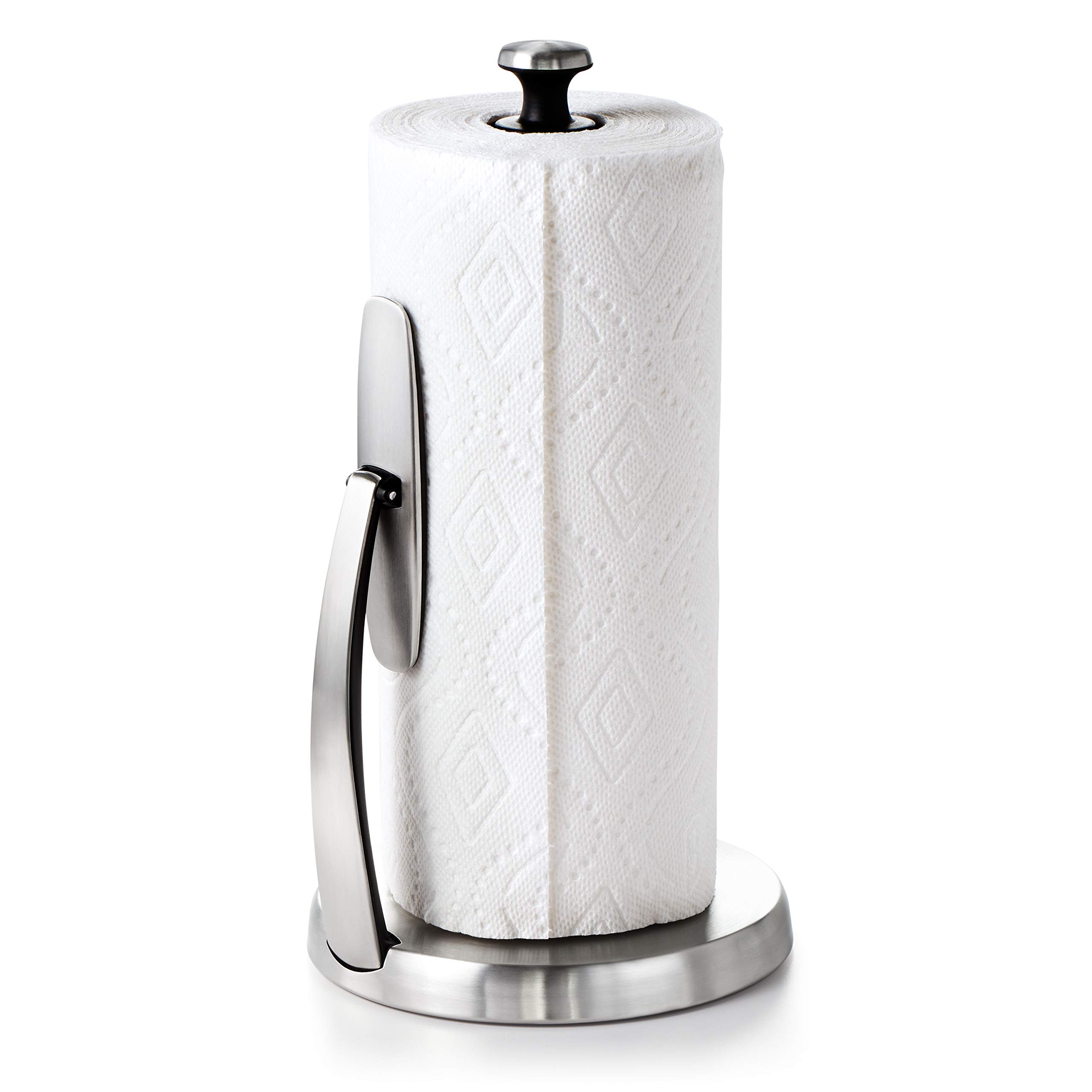 OXO Good Grips SimplyTear Paper Towel Holder - Stainless Steel (Silver & Black)