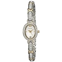 Bulova Women's 98L005 Swarovski Crystal Two Tone Bracelet Watch