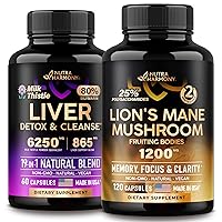 NUTRAHARMONY Lions Mane Capsules & Liver Support Capsules