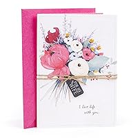 Hallmark Romantic Mothers Day Card or Birthday Card for Wife (What a Happy Way to Live a Life) (0599MBC9495)