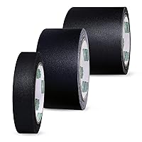 1 Inch, 2 Inch and 3 Inch Premium Cloth Bookbinding Repair Tape, 15 Yard Rolls, Black