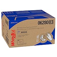 WypAll Ultra Duty Foodservice Towels Extended Use Reusable Cloths (06280), Quarterfold, White Cloths, 1 Box, 150 Sheets