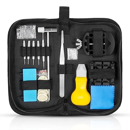 Vastar Watch Repair Kit Professional Spring Bar Tool Set, Watch Band Link Pin Tool Set with Carrying Case