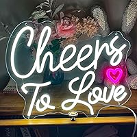 Cheers To Love Neon Signs 14.9x12.5