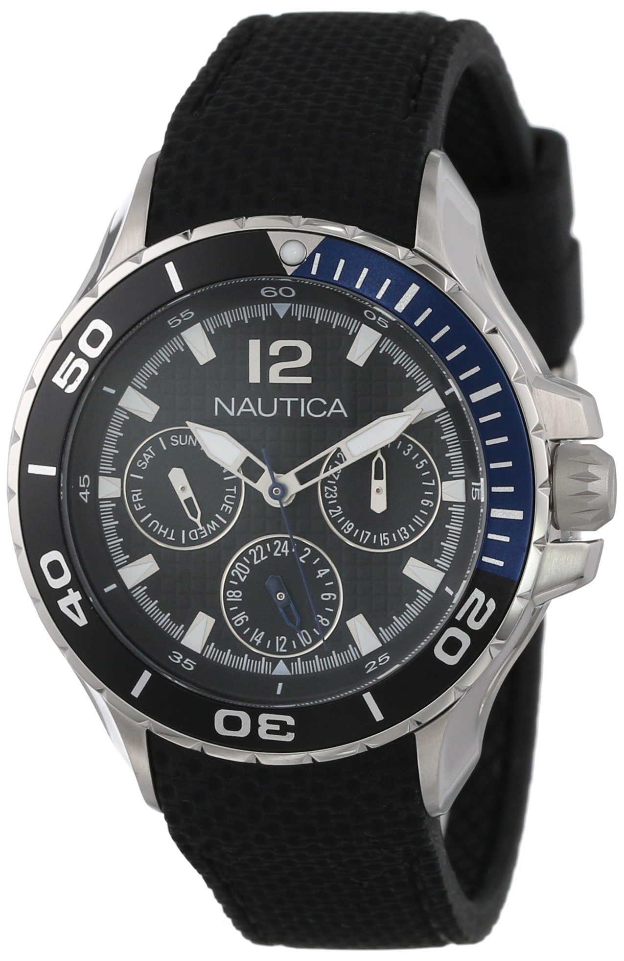 Nautica N16635M NST 02 Mid Classic Stainless Steel Enamel-Bezel Watch