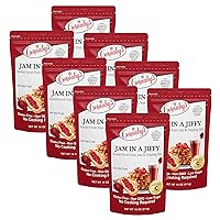 Cornaby's Jam in a Jiffy - Instant Fresh or Freezer, No Cook, Low Sugar Jam Mix, Pack of 8, Make Delicious, Low Sugar, Low Calorie Homemade Jam, 18 Oz