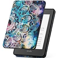 VORI Case for Kindle Paperwhite (11th Generation-2021) and Kindle Paperwhite Signature Edition, Soft TPU Lightweight Protective Smart Shell Cover with Auto Sleep/Wake, Mandala Flower