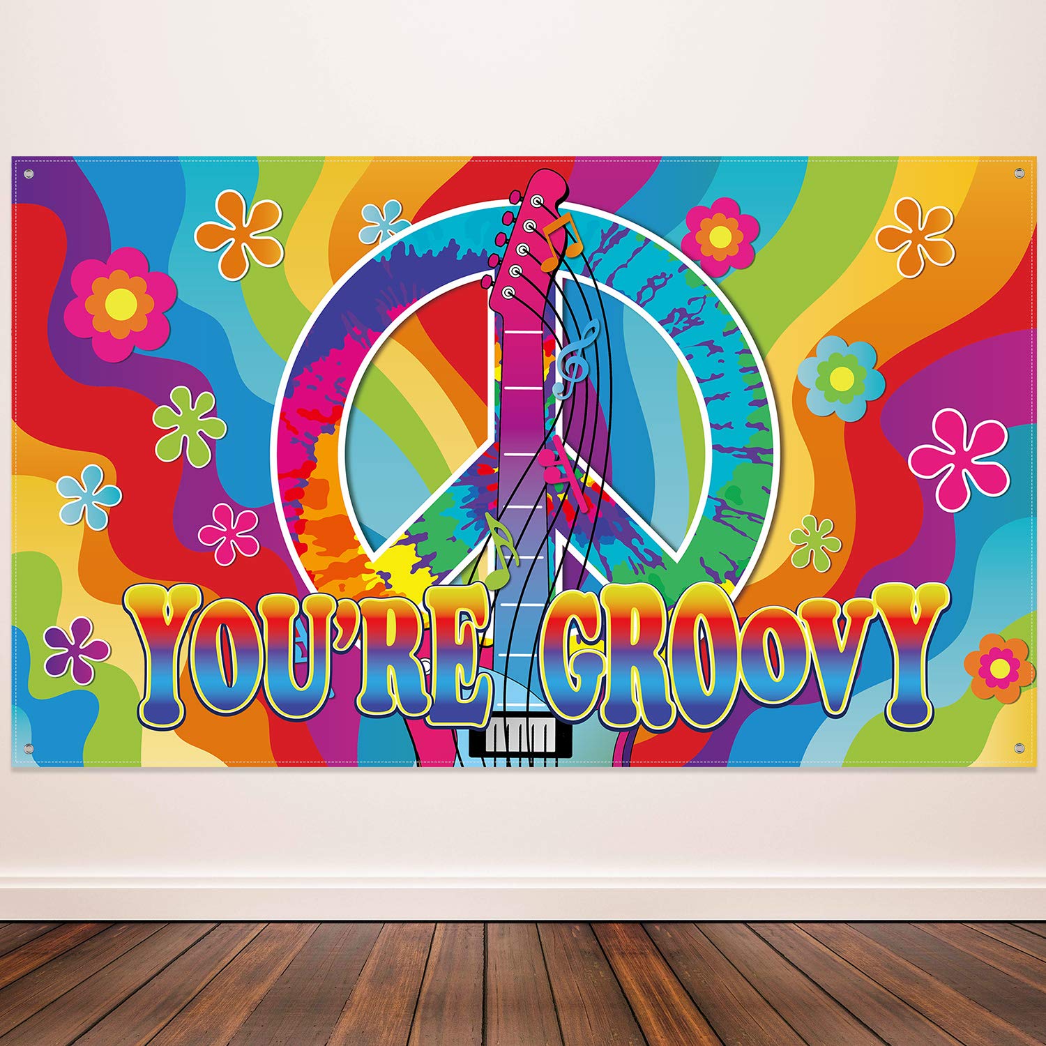 Mua 60\'s Party Decorations Hippie Groovy Backdrop 60s Party Sign ...