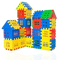Chuntian Interlocking Building Blocks Toys for Kids - Toddlers Building Blocks Educational Toys Set 70 PCS 46F
