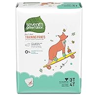 Seventh Generation Baby & Toddler Training Pants, Large Size 3T-4T, 88 count