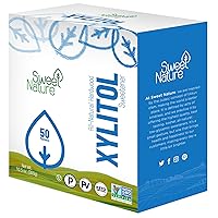 Sweet Nature Birch Xylitol Sweetener Keto Friendly, 10.5 Ounce (Pack of 50)