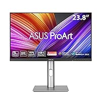 ASUS ProArt Display 24” (23.8 inch viewable) 1440P Professional Monitor (PA24ACRV) – IPS, QHD (2560 x 1440),Pre-Calibrated, 95% DCI-P3, ΔE < 2, Calman Verified, USB-C PD 96W, HDR400, 3 yr Warranty