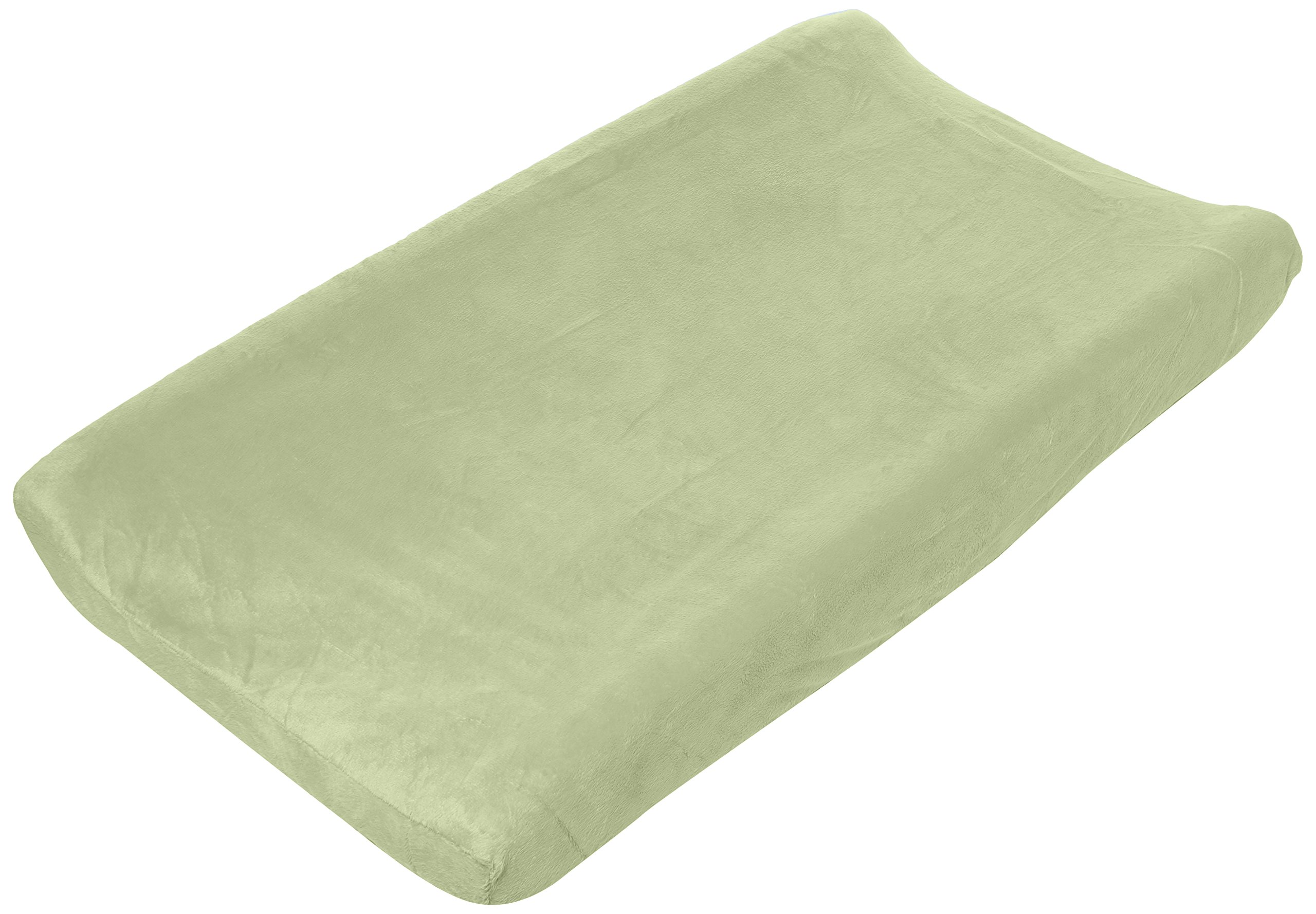 Summer Ultra Plush Changing Pad Cover, Sage