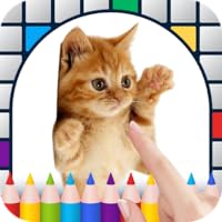 Cute Cats - Color by Numbers Free - No Draw Color by Numbers Game for Adults - Coloring Book Pages - Paint by Number for Children - Fun Pixel Coloring - Fun Arts & Crafts Game