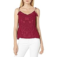 Lucky Brand Women's Washed Embriodered Top