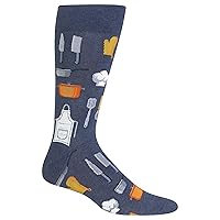 Hot Sox Men's Fun Occupation & Dad Crew Socks-1 Pair Pack-Cool & Funny Father's Day Gifts