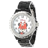 Disney Women's W000502 Minnie Mouse Enamel Sparkle Bracelet Watch