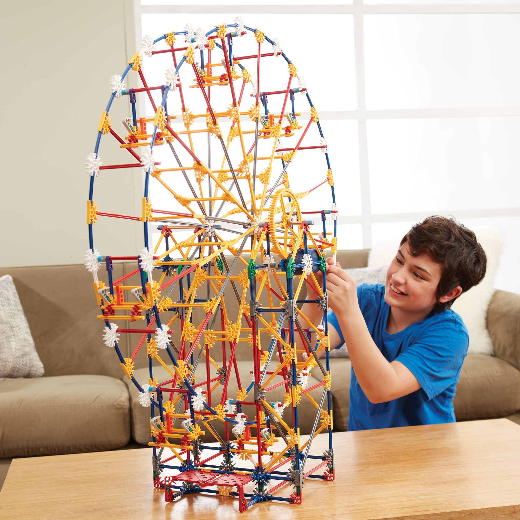 K'NEX Thrill Rides - 3-in-1 Classic Amusement Park Building Set, for 9 - 15 years, Includes 744 Construction Components, Instructions, Multicolor