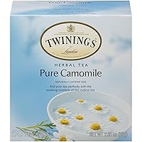 Twinings of London Pure Camomile Herbal Tea Bags, 50 Count (Pack of 3)