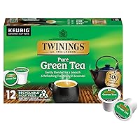 Green Tea K-Cup Pods for Keurig, Caffeinated Pure Green Tea, Smooth Flavour, Enticing Aroma, 12 Count (Pack of 6), Enjoy Hot or Iced